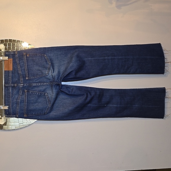 Madewell Cali Demi-Boot Jeans in Preston Wash: Raw-Hem Edition NWOT - Picture 6 of 14
